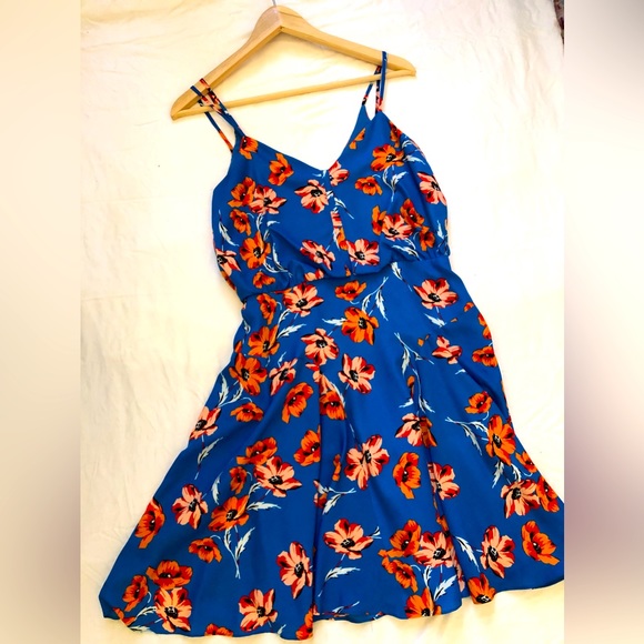 CeCe Blue Lotus floral tank dress - Picture 2 of 5